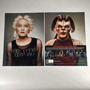 2003 Primal PlayStation 2 PS2 Print Ad Horror Video Game Poster Alt Girl Goth